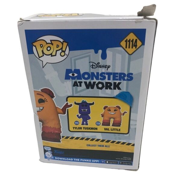 Funko Pop Disney Monsters at work Val Little 1114 vinyl‎ figure new box damage - Picture 8 of 14
